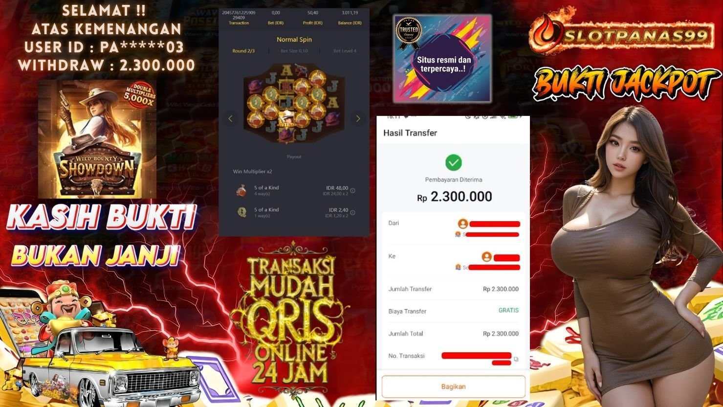 SLOTPANAS99 JACKPOT SLOT WILD BOUNTY SHOWDOWN